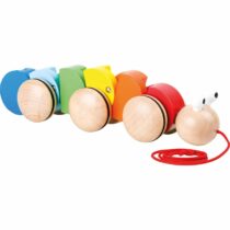 Jucarie De Tras Din Lemn, Omida Colorata, Small Foot