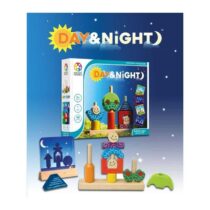 puzzle 3d day & night, jucarie logica din lemn