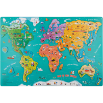 Puzzle magnetic, Harta lumii mare
