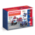 Set magnetic de construit Magformers Politie si Pompieri, Jucarie STEM
