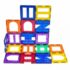 PicassoTiles, Set magnetic de construit de 42 de piese, 6 forme diferite