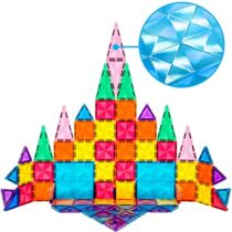 Set magnetic de construit PicassoTiles Mini Diamond 80 piese