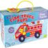 Mașina de pompieri, puzzle mare de podea, Firetruck pups puzzle