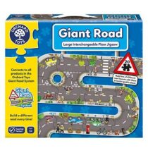 Puzzle gigant de podea traseu masini (20 piese) GIANT ROAD JIGSAW