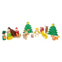 Set de joaca din lemn, Crăciun în pădure, Small Foot