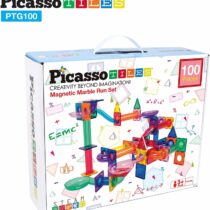 Traseu magnetic cu bile (Marble Run)100 de piese