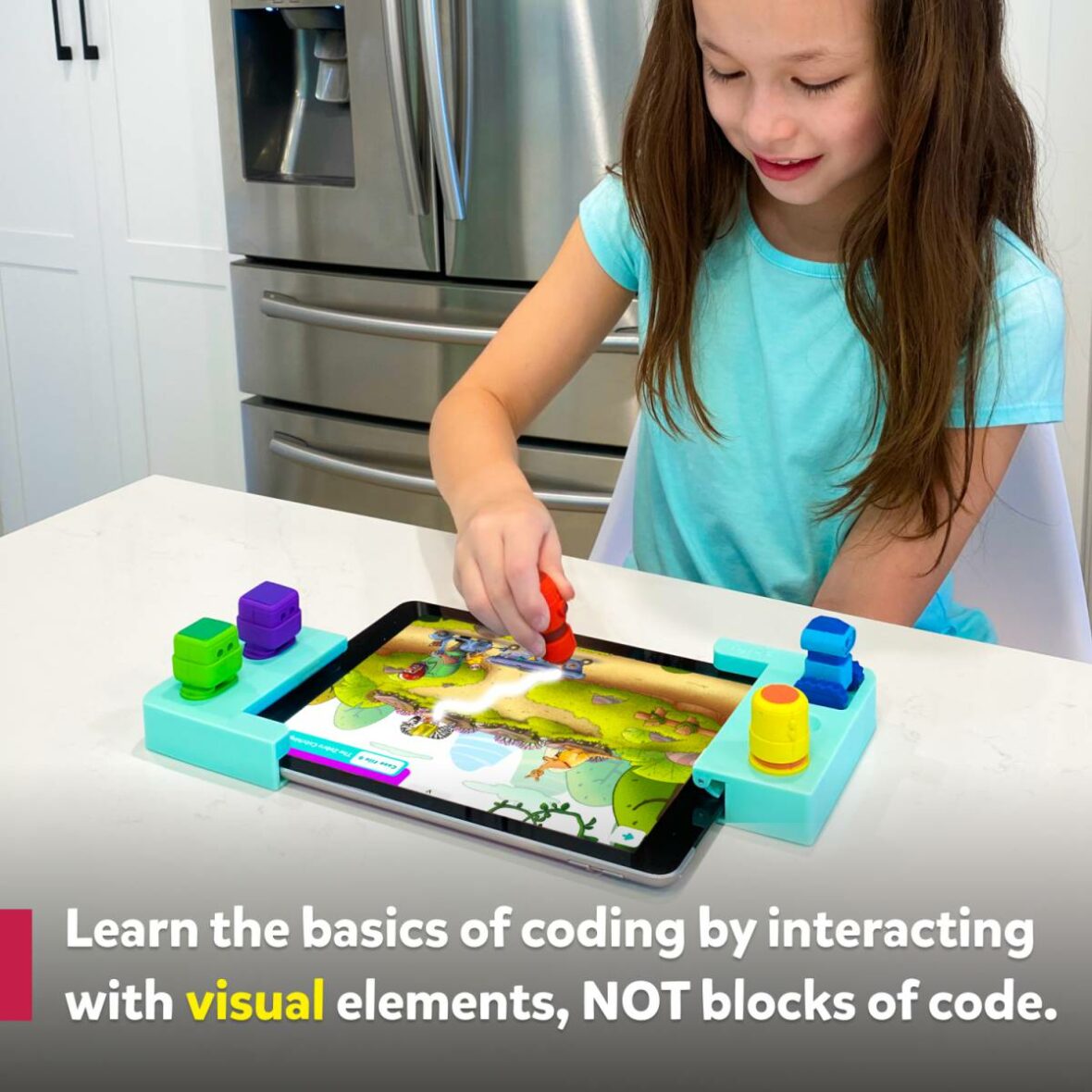 Joc educativ STEM,Tacto Coding, PlayShifu fetita