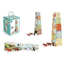 Cuburi din carton de stivuit, Animalele Lumii