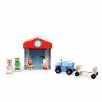 Joc cu figurine și mașinuțe din lemn, Spitalul pisicilor, Scratch