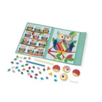 Joc magnetic, creativ, tip carte, Bufnița, Scratch