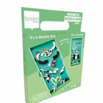 Puzzle magnetic și joc cu bile, Ursul Panda, Scratch