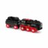 Locomotiva Negră Cu Aburi, Cu Baterii, Brio, 33884, trenulete