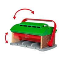Set depou Trenulete Portabil, Brio, 33474