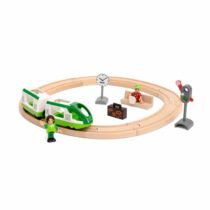 Set trenulet calatori cu sine cerc, Brio, 33847