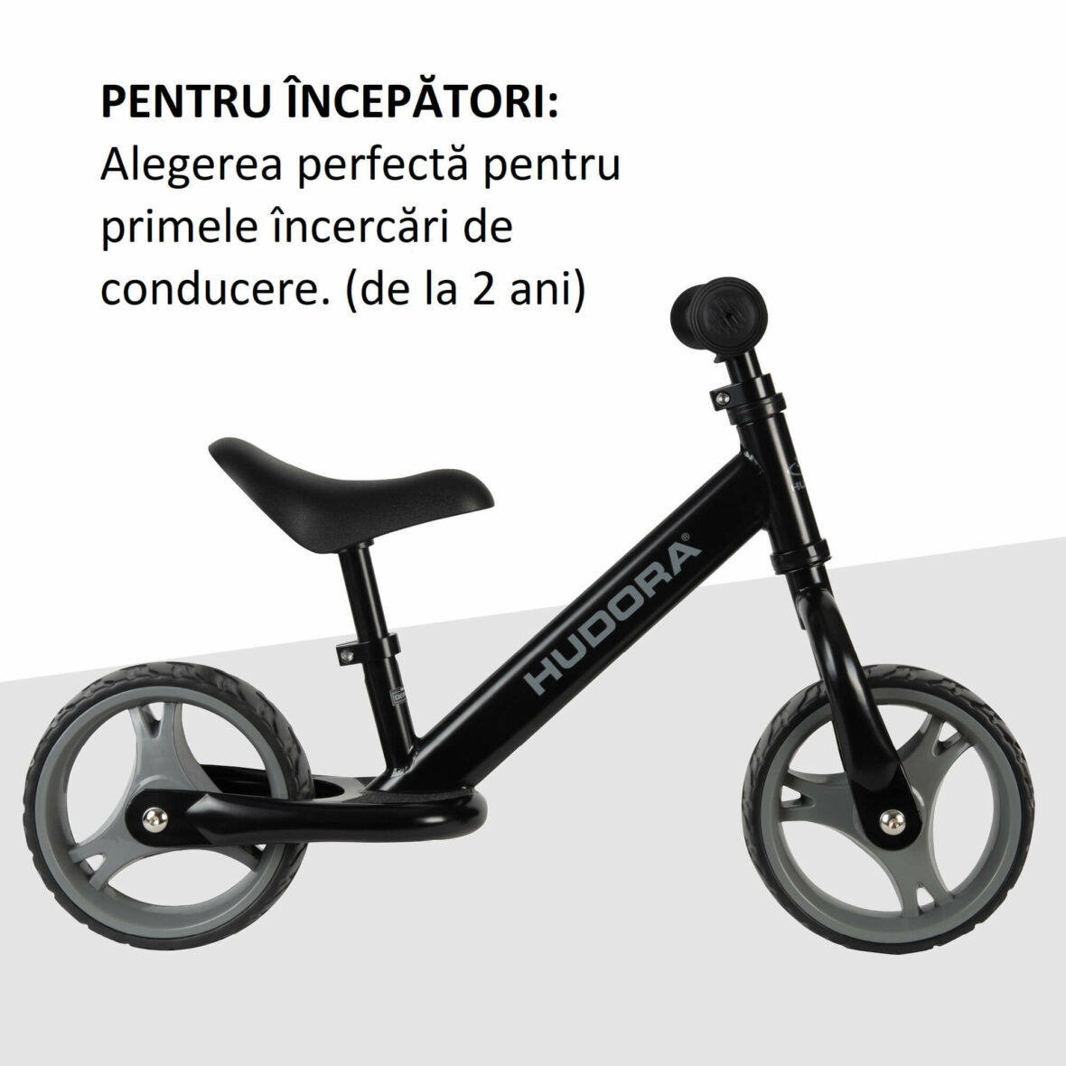 Bicicletă fără pedale, HUDORA, Youngster neagră detalii