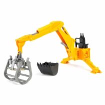 Brat Hidraulic Spate Cu Graifer, pentru tractor, accesorii jucărie, Bruder