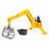 Brat Hidraulic Spate Cu Graifer, pentru tractor, accesorii jucărie, Bruder