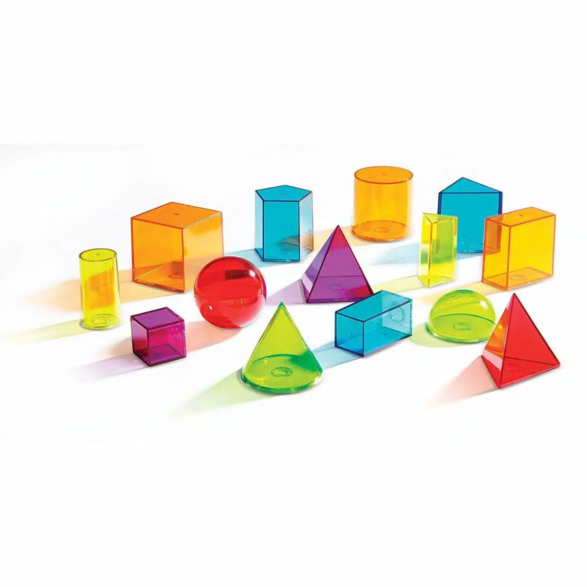 Joc educativ, Forme geometrice colorate, Learning Resources piese