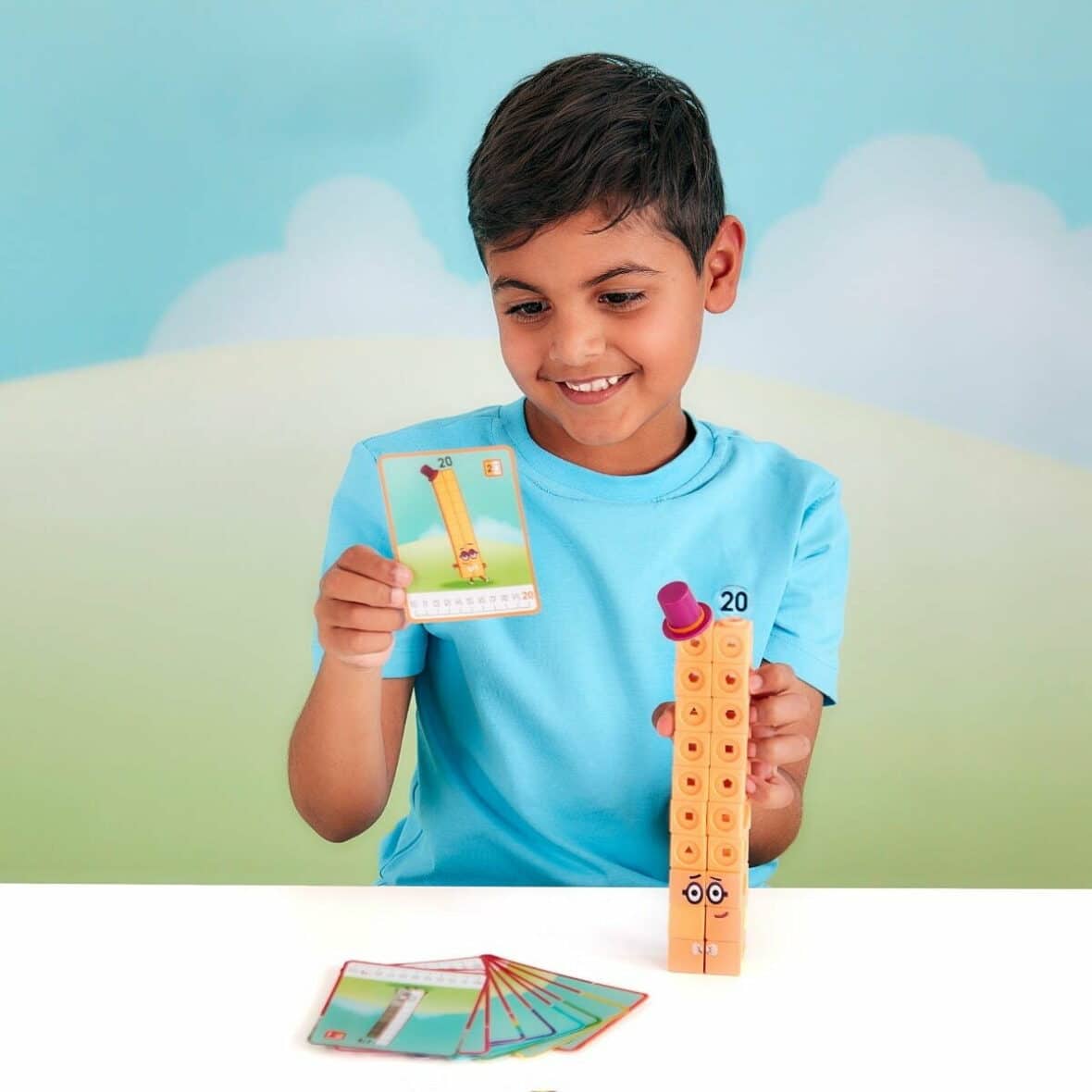 MathLink®Cubes Numberblocks in romana, Set de activitati de la 11 – 20 copil 2