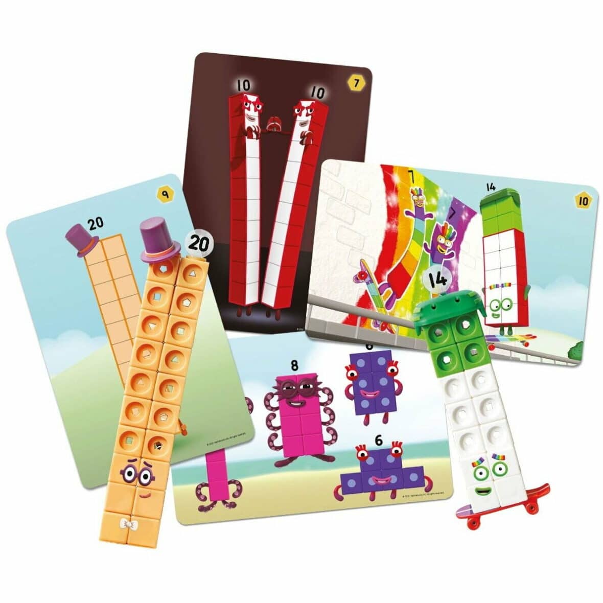 MathLink®Cubes Numberblocks in romana, Set de activitati de la 11 – 20 piese