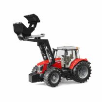 Tractor Massey Ferguson 7624, cu Incarcator Frontal, jucarie, Bruder
