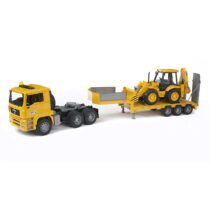 Camion platforma MAN TGA Si Buldoexcavator JCB 4Cx, Bruder