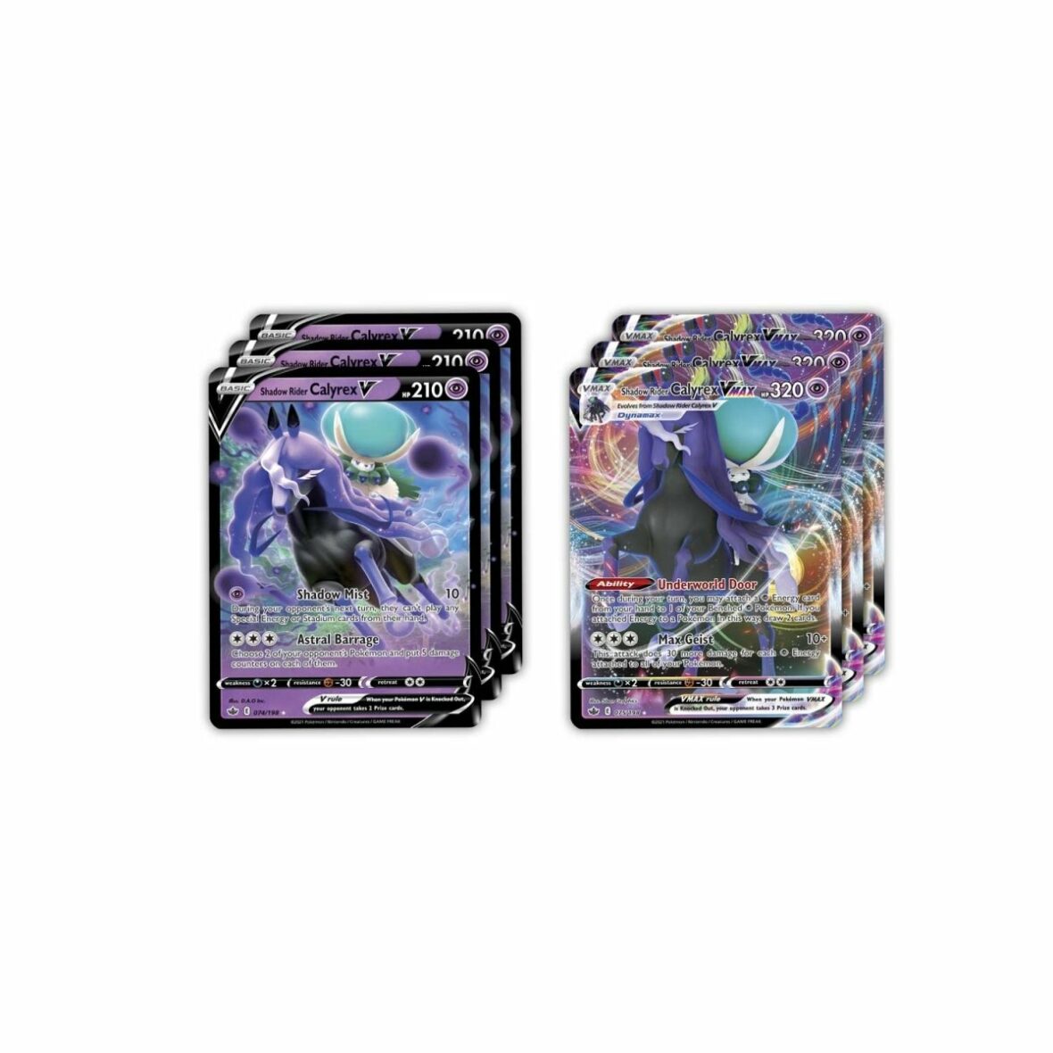 Pokémon TCG, Calyrex VMax League Battle Deck carduri