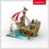Puzzle 3D, Corabia Piratilor, Cubicfun, 157 Piese, 6 ani +