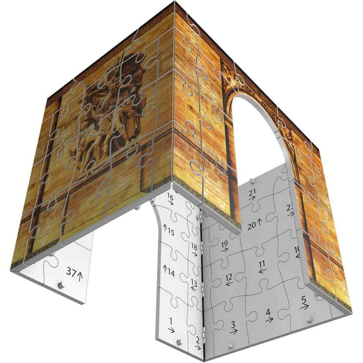 Puzzle 3D Led, Arcul De Triumf, Ravensburger, 216 Piese detalii