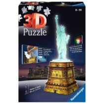 Puzzle 3D Luminos, Statuia Libertatii, Ravensburger, 108 Piese