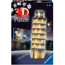 Puzzle 3D Luminos, Turnul Din Pisa, Ravensburger, 216 Piese, copii 8 ani+