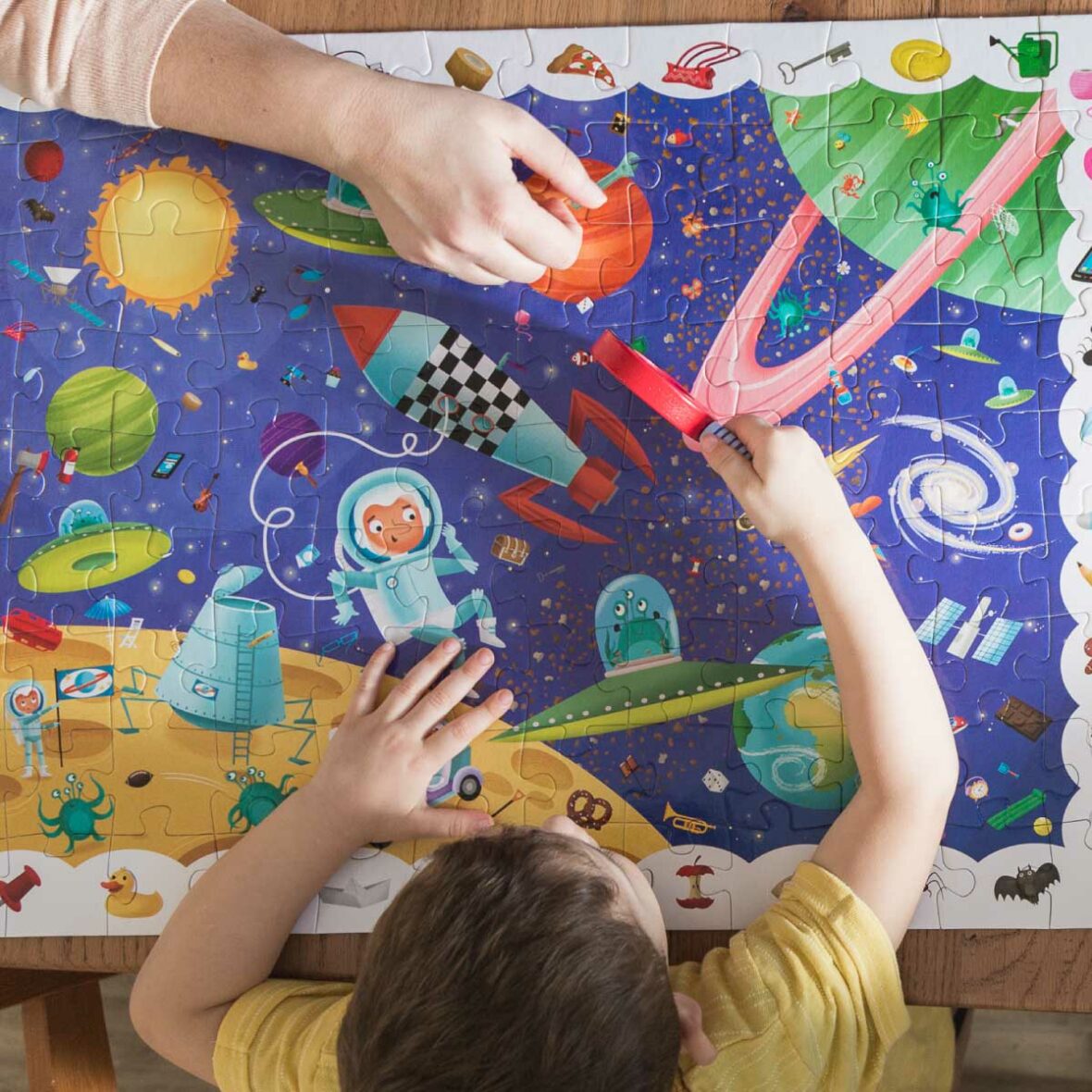 Puzzle, Micul Detectiv – Spațiul, Ludattica, 3 ani + detalii