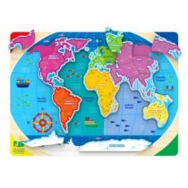Puzzle educativ, Sa Invatam Continentele Si Oceanele, The Learning Journey detalii