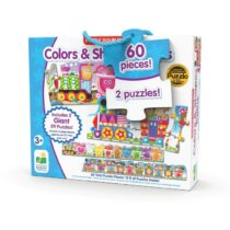 Set 2 Puzzle-uri Gigant, Trenul Culori Si Forme, The Learning Journey