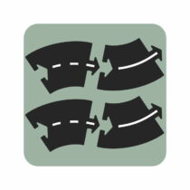 Extensie Waytoplay, Curbe, 4 piese