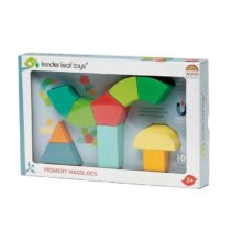Joc de construit magnetic, Primary Magblocs, 10 piese, Tender Leaf Toys