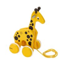 Jucarie De Tras din Lemn, Girafa, Brio