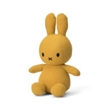 Jucărie de Pluș, Miffy Iepuraș în șezut, muselină galbenă , Bon Ton Toys, 33 cm