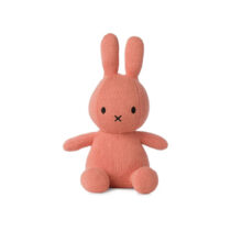 Jucărie de Pluș, Miffy Iepuraș în șezut, roz piersică , Bon Ton Toys