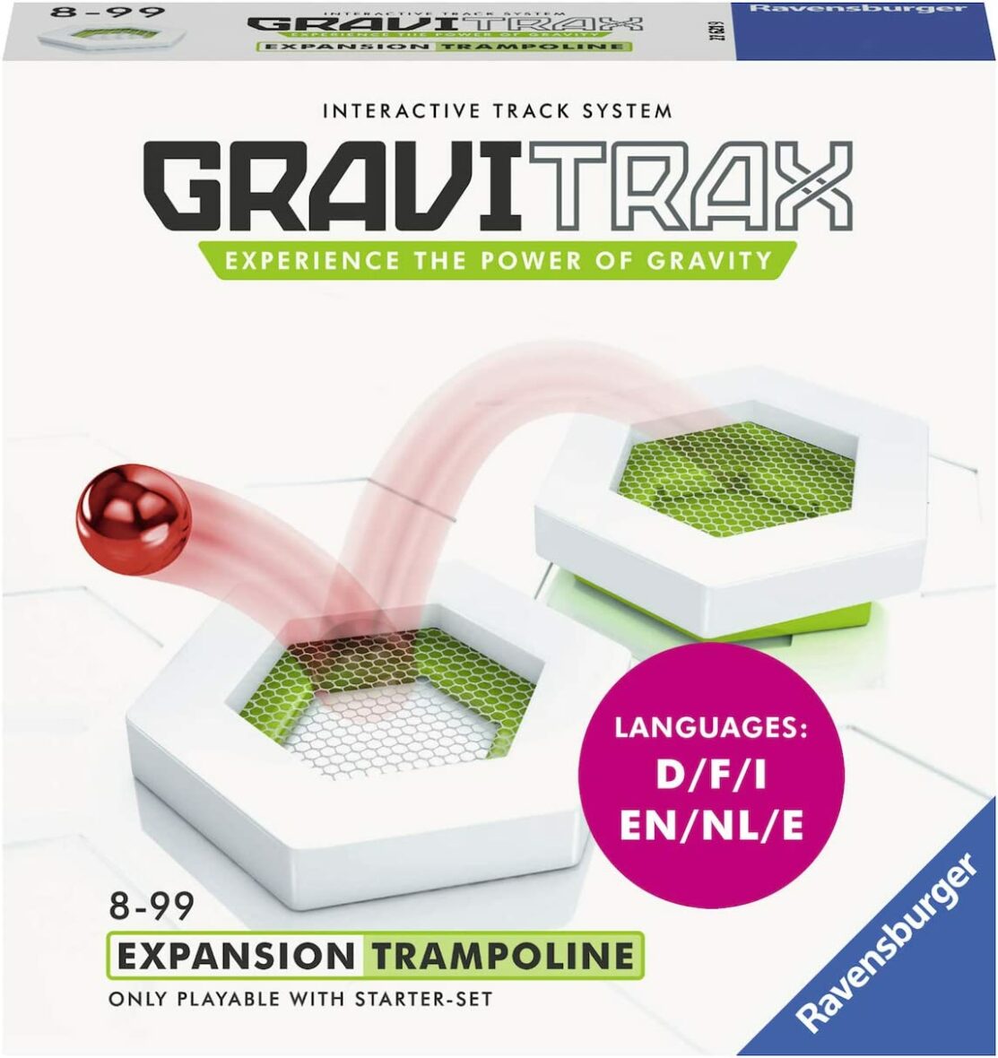 Joc STEM de construit, Gravitrax Trampoline, Extensie