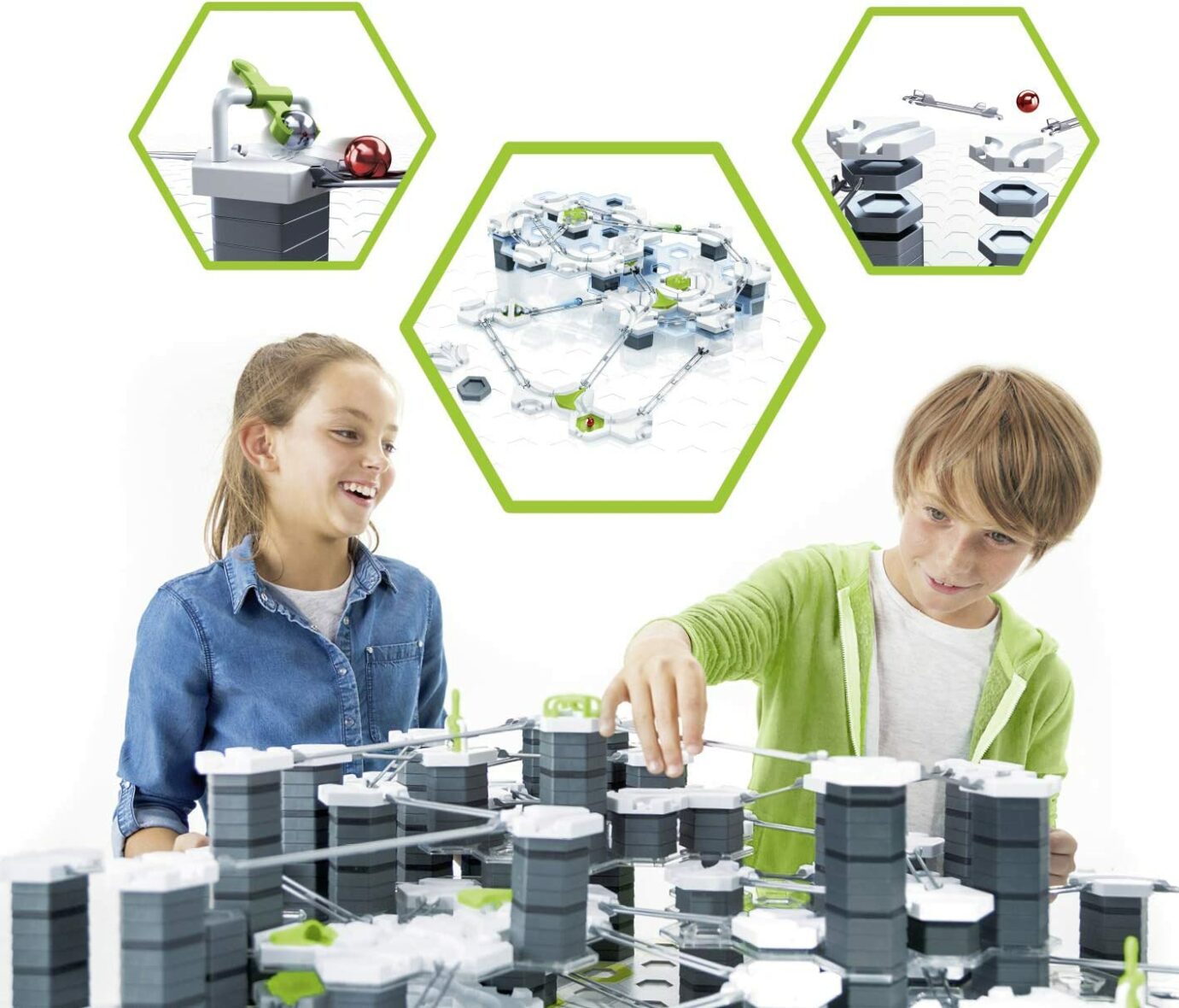 Joc STEM de construit, Gravitrax Trampoline, Extensie copii