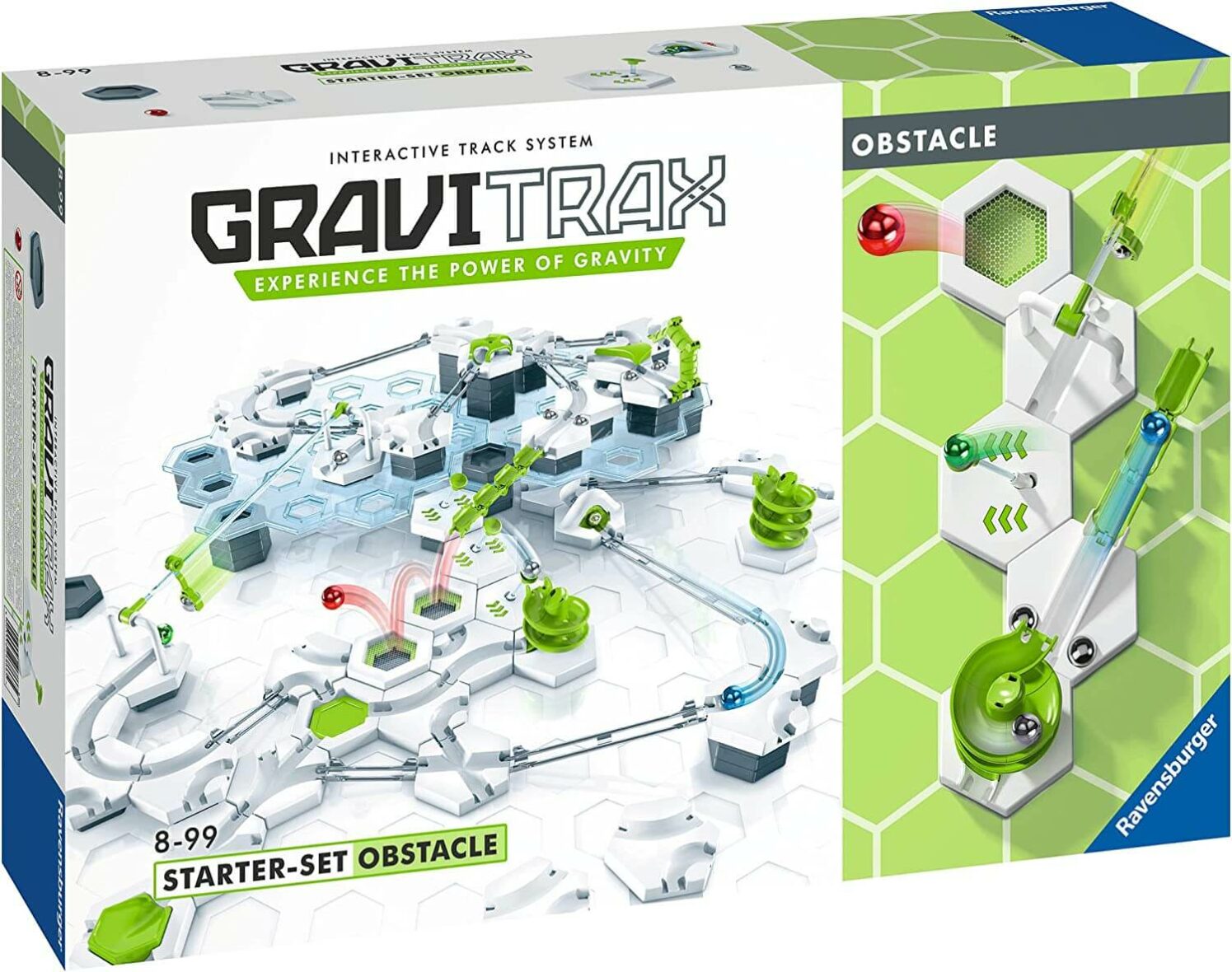 Joc STEM de construit, Traseu Gravitrax Starter Set Obstacles cutie