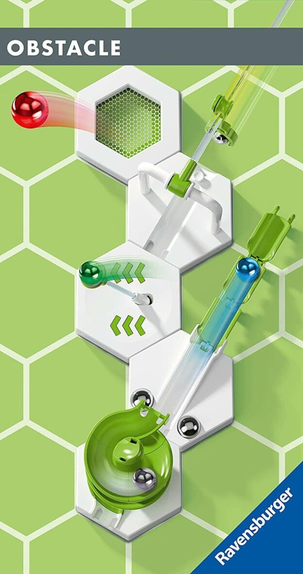 Joc STEM de construit, Traseu Gravitrax Starter Set Obstacles detalii