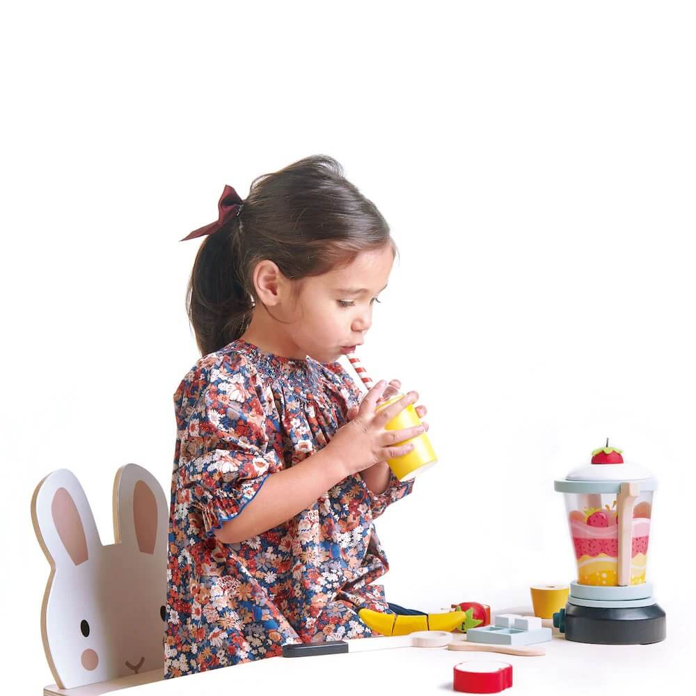 Blender fructe, Fruity Blender, jucarie de lemn, 22 piese 2