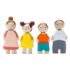 Figurine din lemn, membri familei Leaf, 4 piese