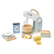 Robot de bucatarie, Mini Chef Home baking, jucarie din lemn, 27 piese