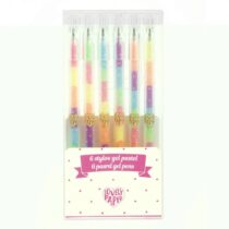 Set 6 fluo roll-gel Djeco, culori combinate