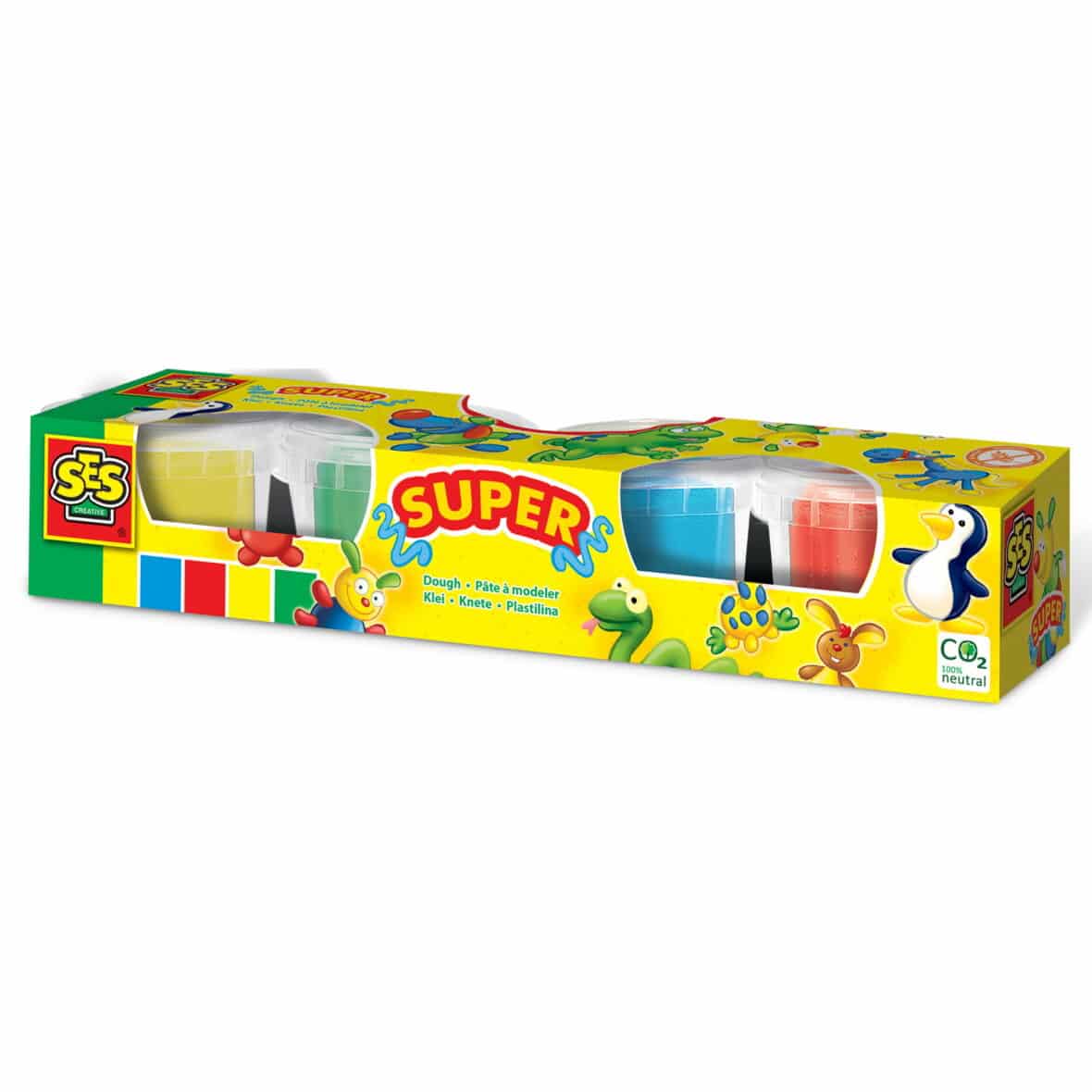 Plastilina, 4 x 90 gr