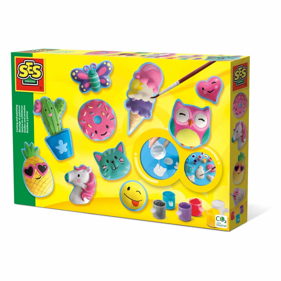 Set creativ mulaj si pictura – Figurine colorate