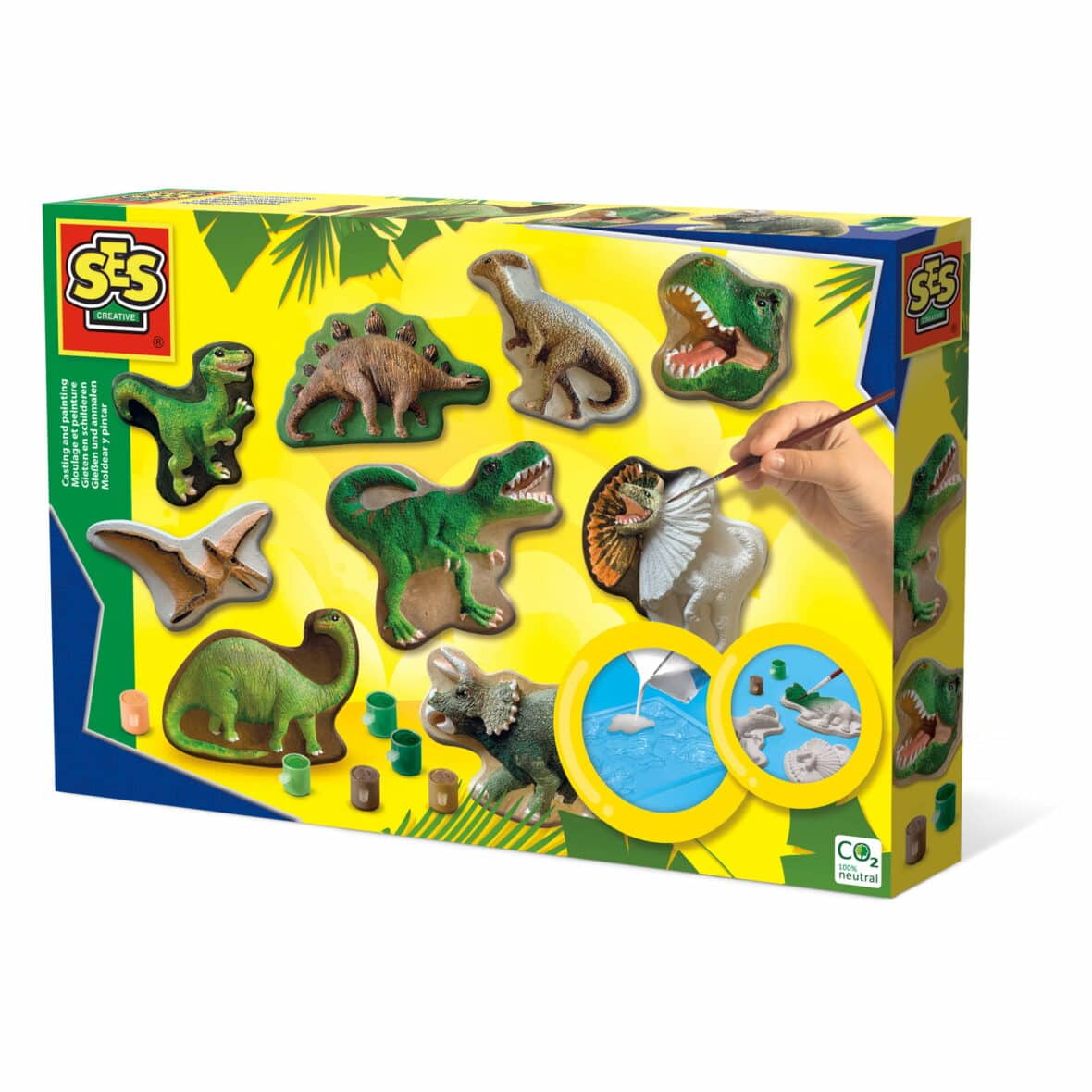 Set creativ mulaj si pictura, Lumea dinozaurilor